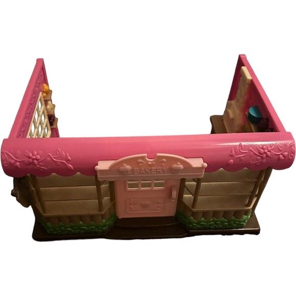 Lil Woodzeez Bataat Bakery Shop Calico Critters Play Set Pink Building Only Toy - Picture 3 of 16